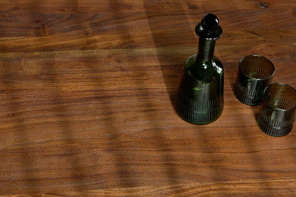 Kitchen & Dining|Dining Tables^Nkuku Anbu Acacia Dining Table - Washed Walnut
