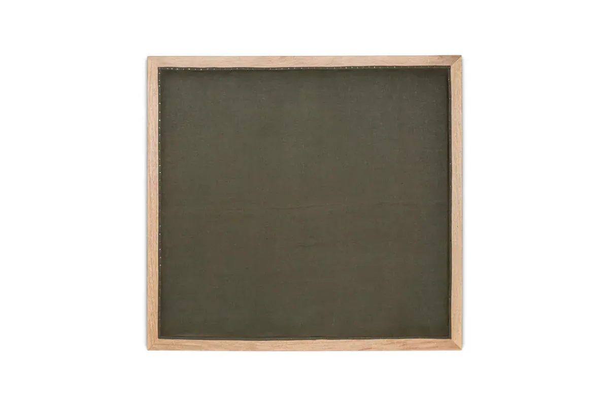 Bedroom^Nkuku Anesha Upholstered Linen Headboard - Olive Green