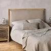 Bedroom^Nkuku Anesha Upholstered Linen Headboard - Natural