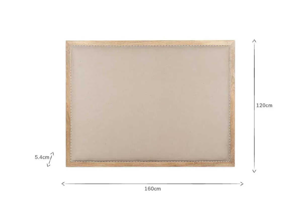 Bedroom^Nkuku Anesha Upholstered Linen Headboard - Natural