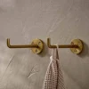 Bathroom Accessories|Hooks & Rails^Nkuku Aniko Iron Hook - Brass (Set of 2)