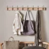 Hooks & Rails|Hooks & Rails^Nkuku Ankita Mango Wood & Iron Hooks - Natural & Antique Brass - Large