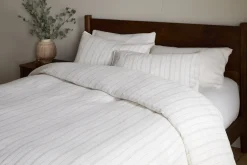 Bedroom Textiles|Bedroom^Nkuku Anta Hemp & Cotton Duvet Cover - Sage Green