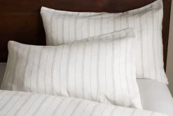Bedroom Textiles|Bedroom^Nkuku Anta Hemp & Cotton Housewife Pillowcases - Sage Green