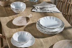 Plates^Nkuku Aruvi Dinner Plate - Cream