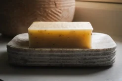 Bathroom Accessories^Nkuku Asana Marble Soap Dish - Grey