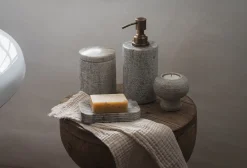 Bathroom Accessories^Nkuku Asana Marble Soap Pump - Grey