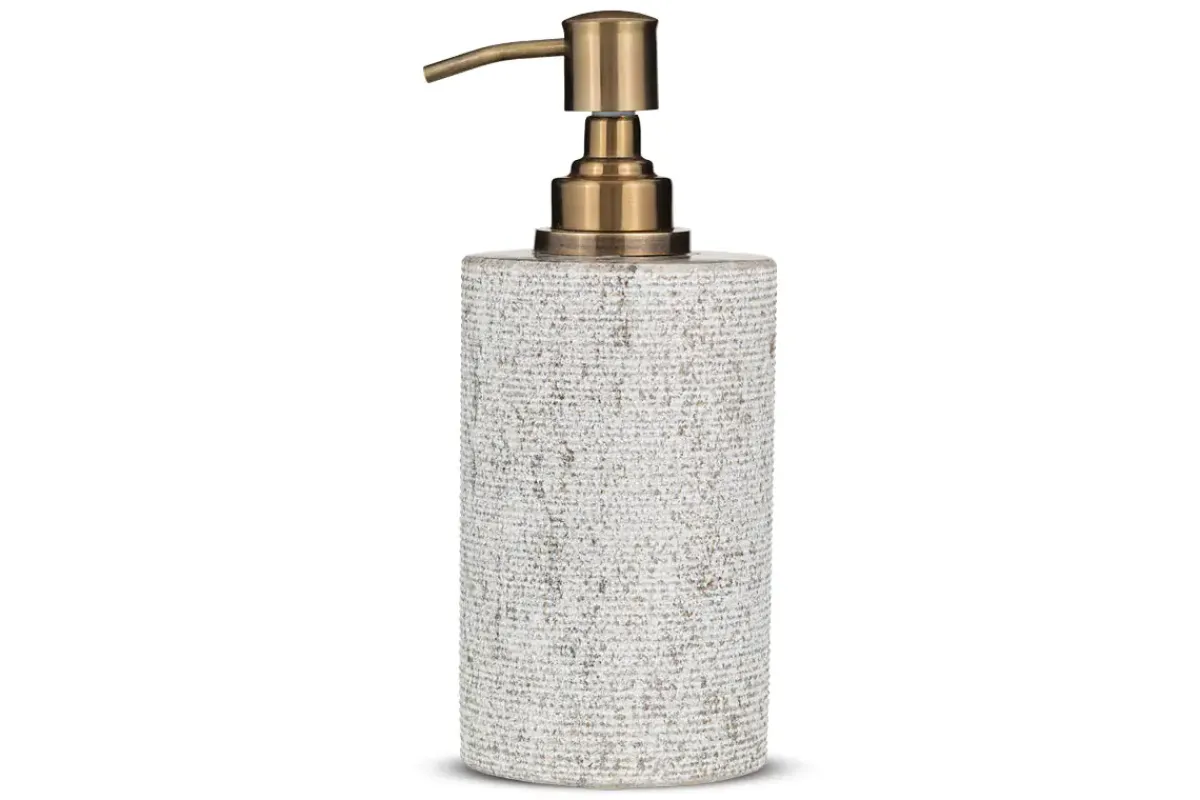 Bathroom Accessories^Nkuku Asana Marble Soap Pump - Grey
