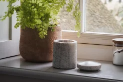 Bathroom Accessories^Nkuku Asana Marble Storage Jar - Grey