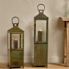 Decorative Home Accessories|Fireside^Nkuku Asharu Lantern - Antique Patina