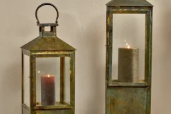 Decorative Home Accessories|Fireside^Nkuku Asharu Lantern - Antique Patina