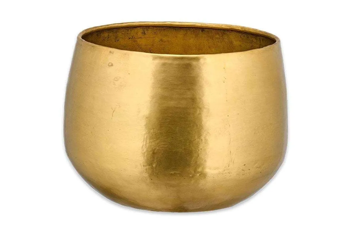 Indoor Planters^Nkuku Atsu Brass Planter