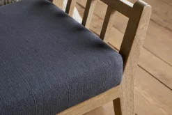 Hallway & Bootroom|Storage & Shelving^Nkuku Avanthi Upholstered Sleigh Bench - Charcoal