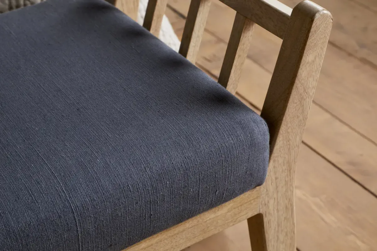 Hallway & Bootroom|Storage & Shelving^Nkuku Avanthi Upholstered Sleigh Bench - Charcoal