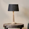 Bedside Lamps|Table Lamps^Nkuku Avisa Mango Wood Bedside Table Lamp