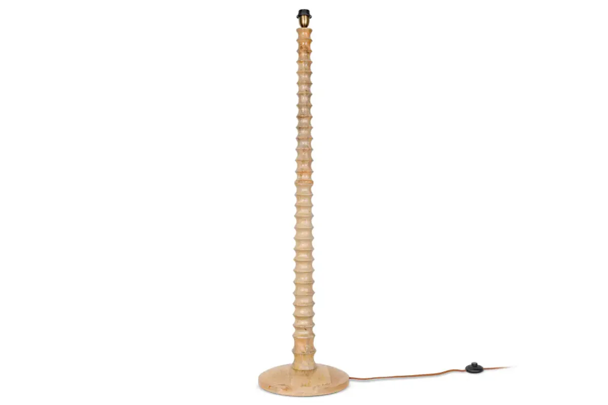 Floor Lamps^Nkuku Avisa Mango Wood Floor Lamp