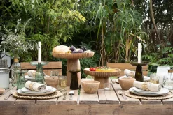 Decorative Home Accessories|Candlesticks^Nkuku Avyn Recycled Glass Candle Holder - Sage Green