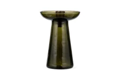 Decorative Home Accessories|Candlesticks^Nkuku Avyn Recycled Glass Candle Holder - Forest Green