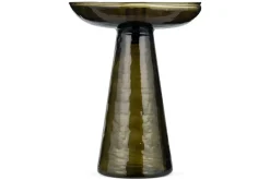 Decorative Home Accessories|Candlesticks^Nkuku Avyn Recycled Glass Candle Holder - Forest Green