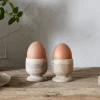 Pantry|Kitchen Storage^Nkuku Awa Wooden Egg Cup - Natural - (Set of 2)