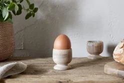 Pantry|Kitchen Storage^Nkuku Awa Wooden Egg Cup - Natural - (Set of 2)