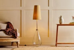 Floor Lamps^Nkuku Baba Recycled Glass Floor Lamp - Clear