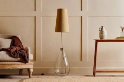 Floor Lamps^Nkuku Baba Recycled Glass Floor Lamp - Clear