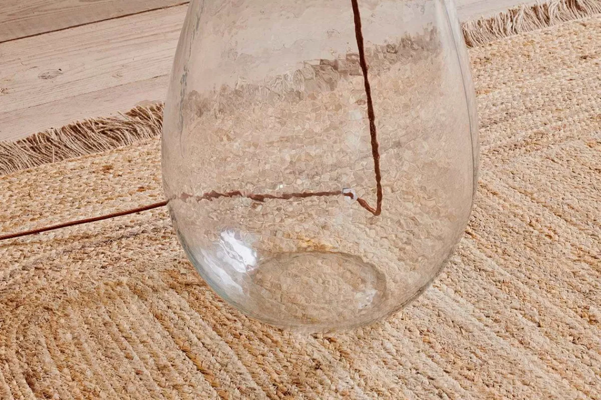 Floor Lamps^Nkuku Baba Recycled Glass Floor Lamp - Clear