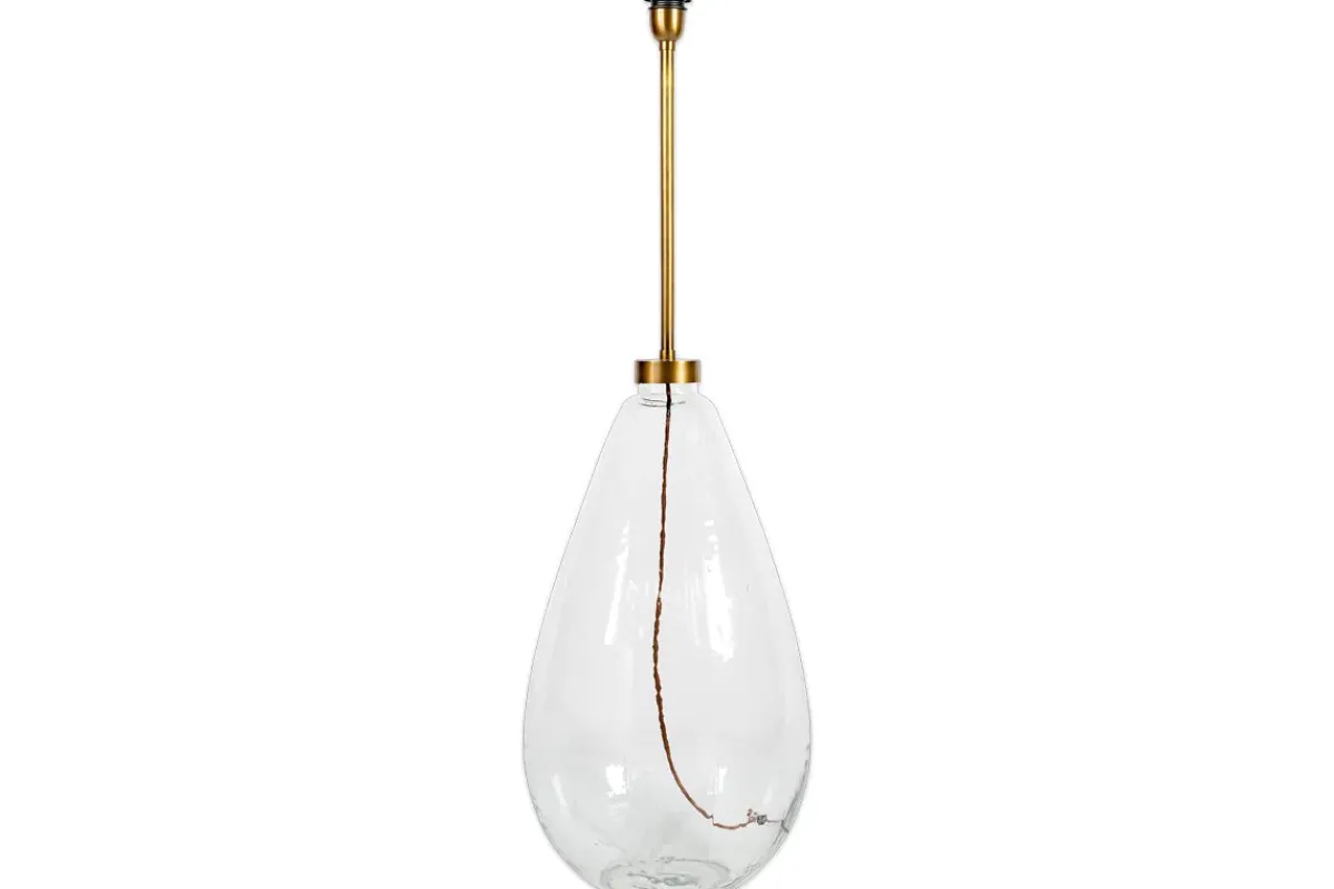 Floor Lamps^Nkuku Baba Recycled Glass Floor Lamp - Clear