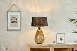 Table Lamps^Nkuku Baba Recycled Glass Lamp - - Large Tall Green