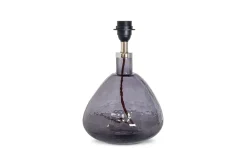 Table Lamps^Nkuku Baba Recycled Glass Table Lamp - - Small Wide Smoke