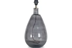 Table Lamps^Nkuku Baba Recycled Glass Table Lamp - - Large Tall Smoke