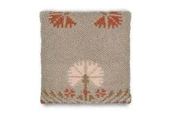 Decorative Home Accessories|Bedroom Textiles^Nkuku Bagru Wool & Cotton Cushion Cover - Soft Grey