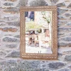 Garden Décor^Nkuku Bahula Decorative Outdoor Mirror - Rust