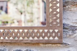 Garden Décor^Nkuku Bahula Decorative Outdoor Mirror - Rust