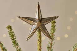 Tree Toppers|Baubles & Tree Decorations^Nkuku Bakara Star Tree Topper - Antique Brass