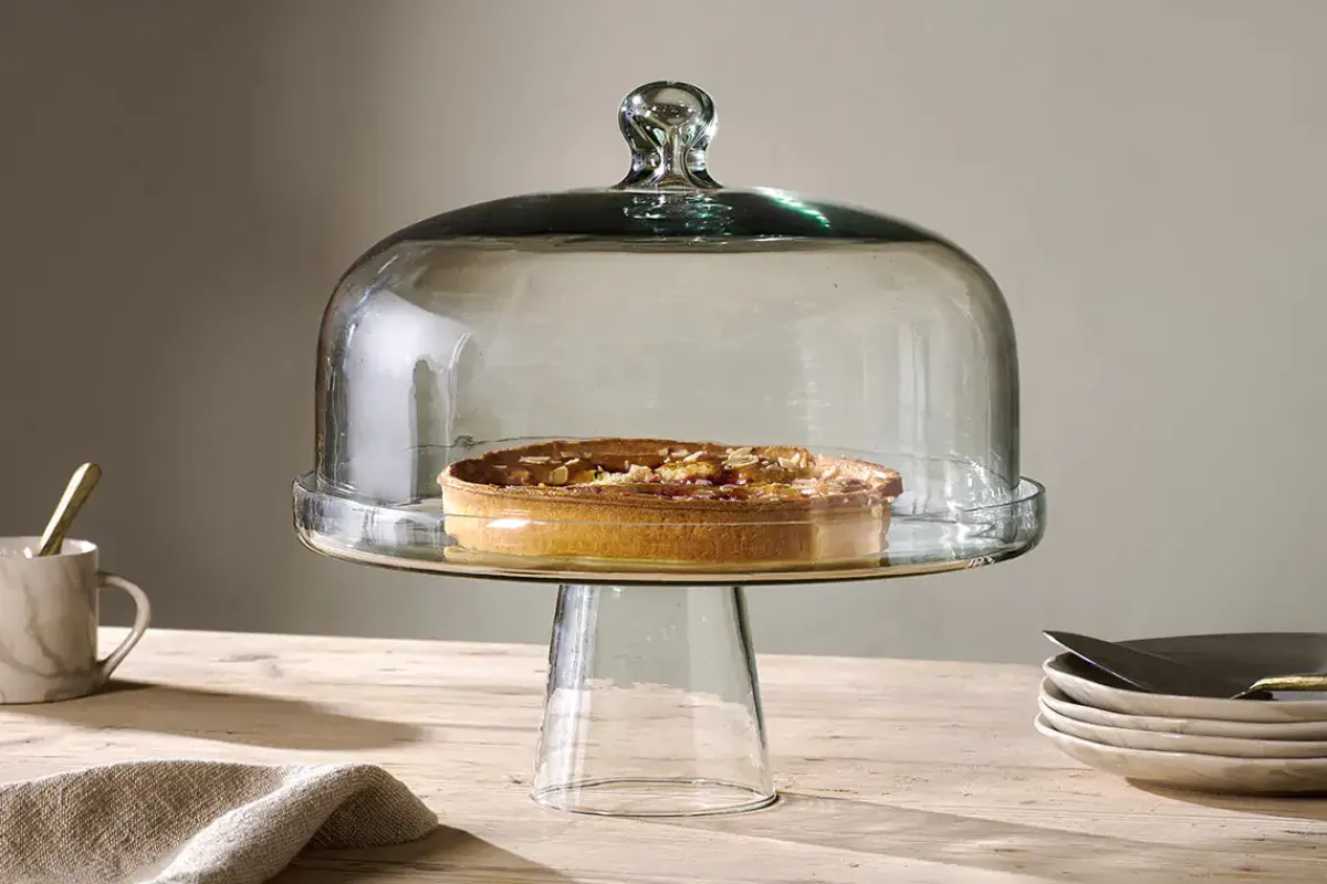 Pantry|Kitchen Storage^Nkuku Banjara Glass Dome Cake Stand
