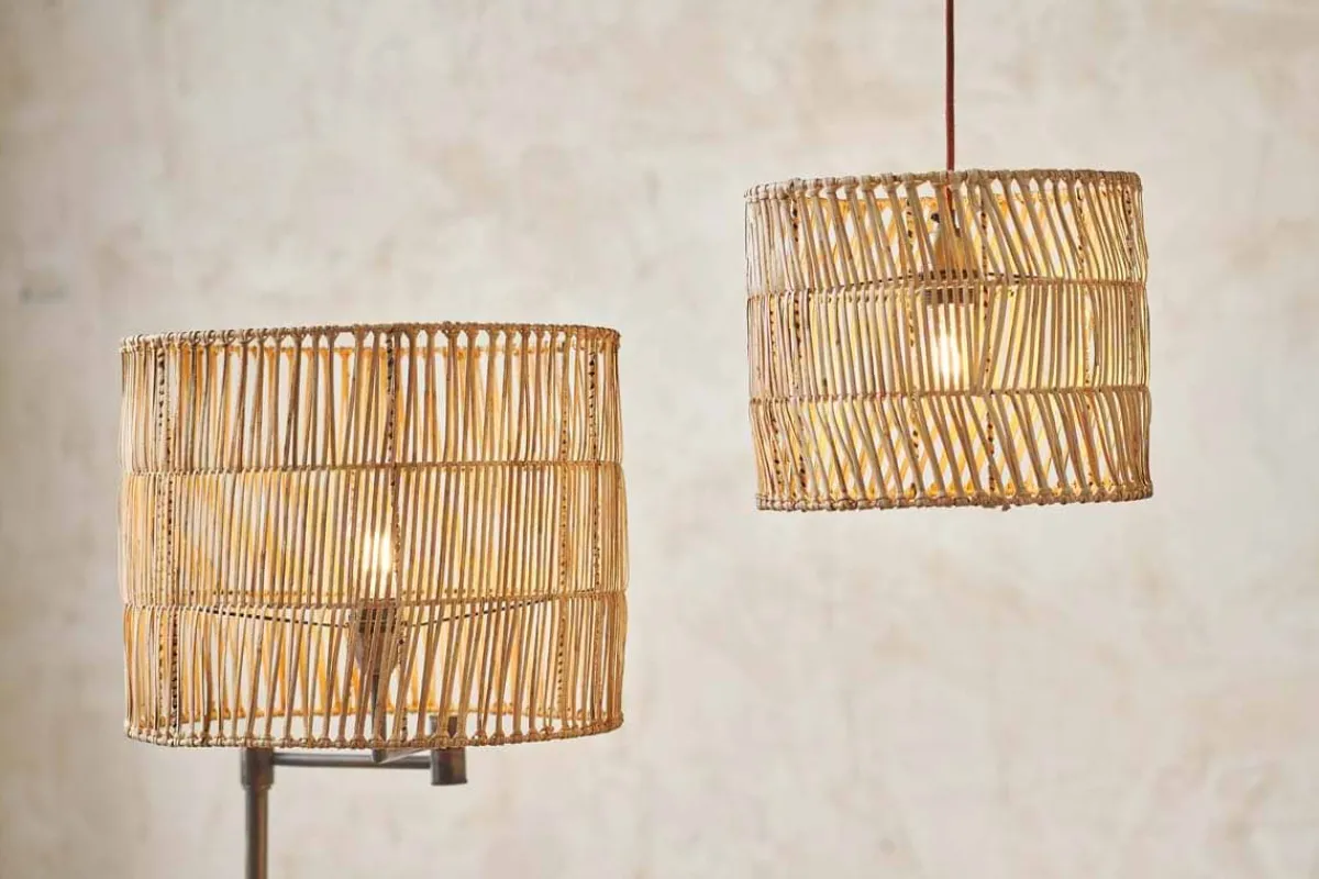 Lampshades^Nkuku Banso Wicker Lampshade - Natural - Large