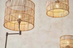 Lampshades|Pendant Shades^Nkuku Banso Wicker Lampshade - Natural - Medium