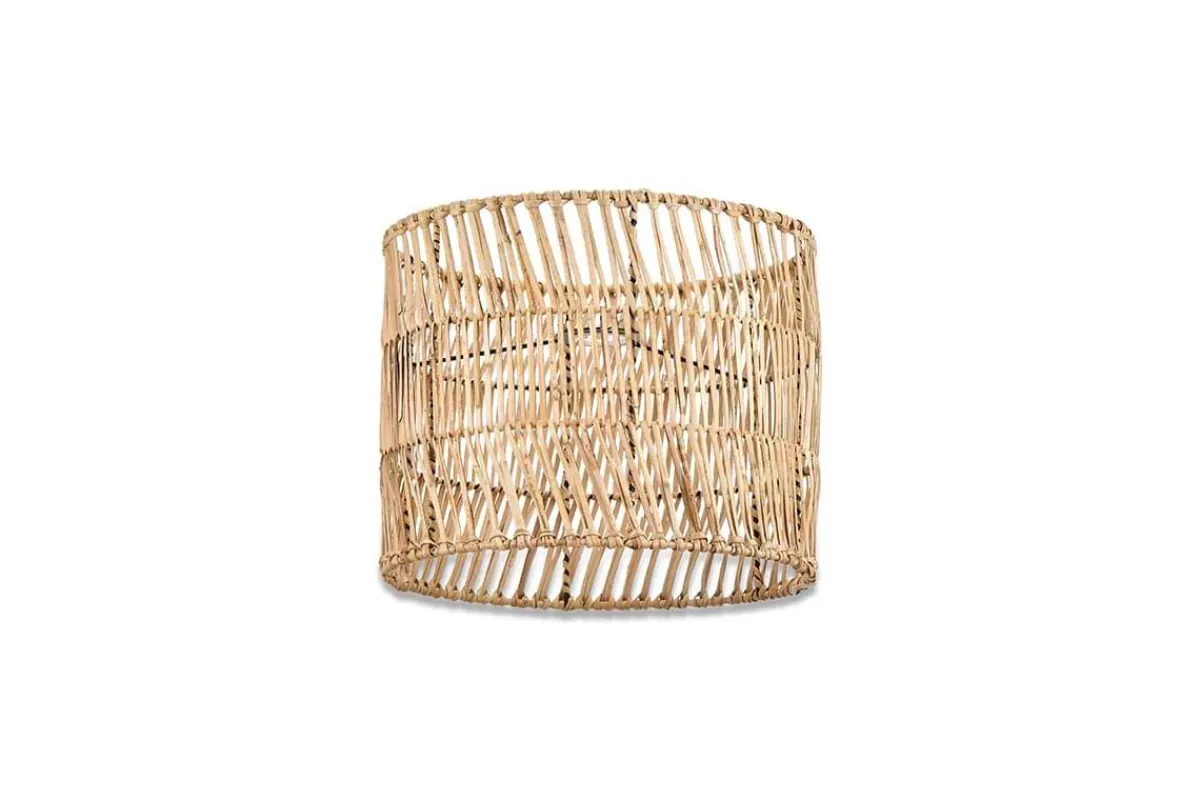 Lampshades|Pendant Shades^Nkuku Banso Wicker Lampshade - Natural - Medium