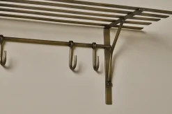 Kitchen Storage|Storage & Shelving^Nkuku Basti Iron Storage Shelf - Antique Brass