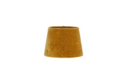 Lampshades^Nkuku Batakha Velvet & Linen Lampshade - Dark Ochre