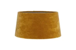 Lampshades^Nkuku Batakha Velvet & Linen Lampshade - Dark Ochre