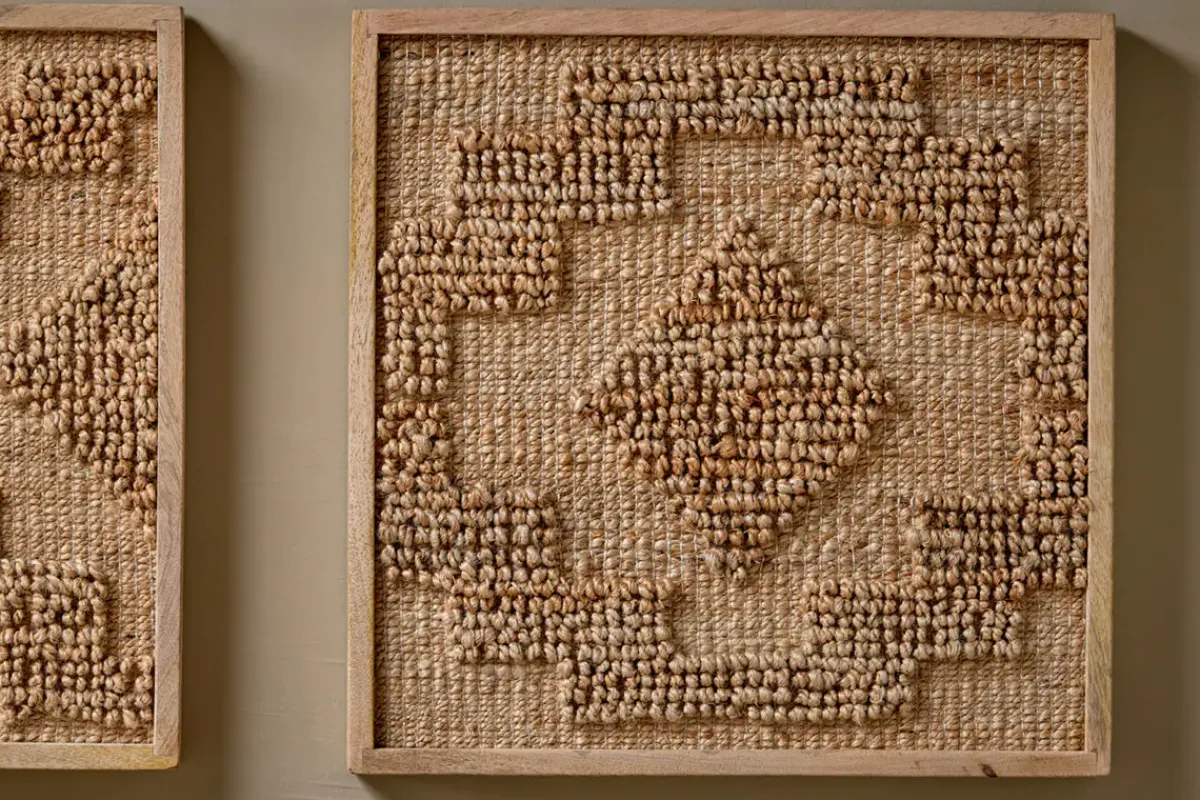 Decorative Home Accessories|Wall Art^Nkuku Bawal Hemp & Jute Wall Art - Natural