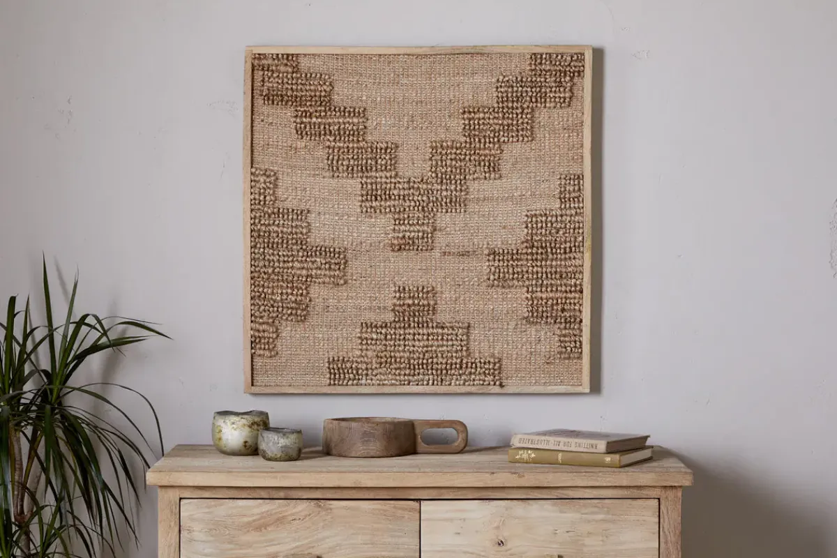 Wall Art^Nkuku Bawal Wall Art - Cross - Natural