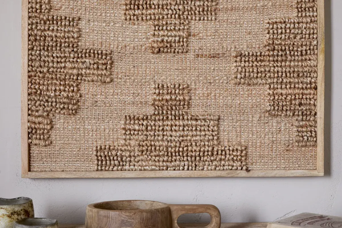Wall Art^Nkuku Bawal Wall Art - Cross - Natural