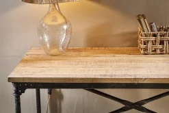 Home Office|Desks^Nkuku Benia Iron & Reclaimed Wood Desk