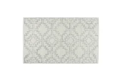 Rugs^Nkuku Bidiru Wool & Recycled Cotton Rug - Black & Off White