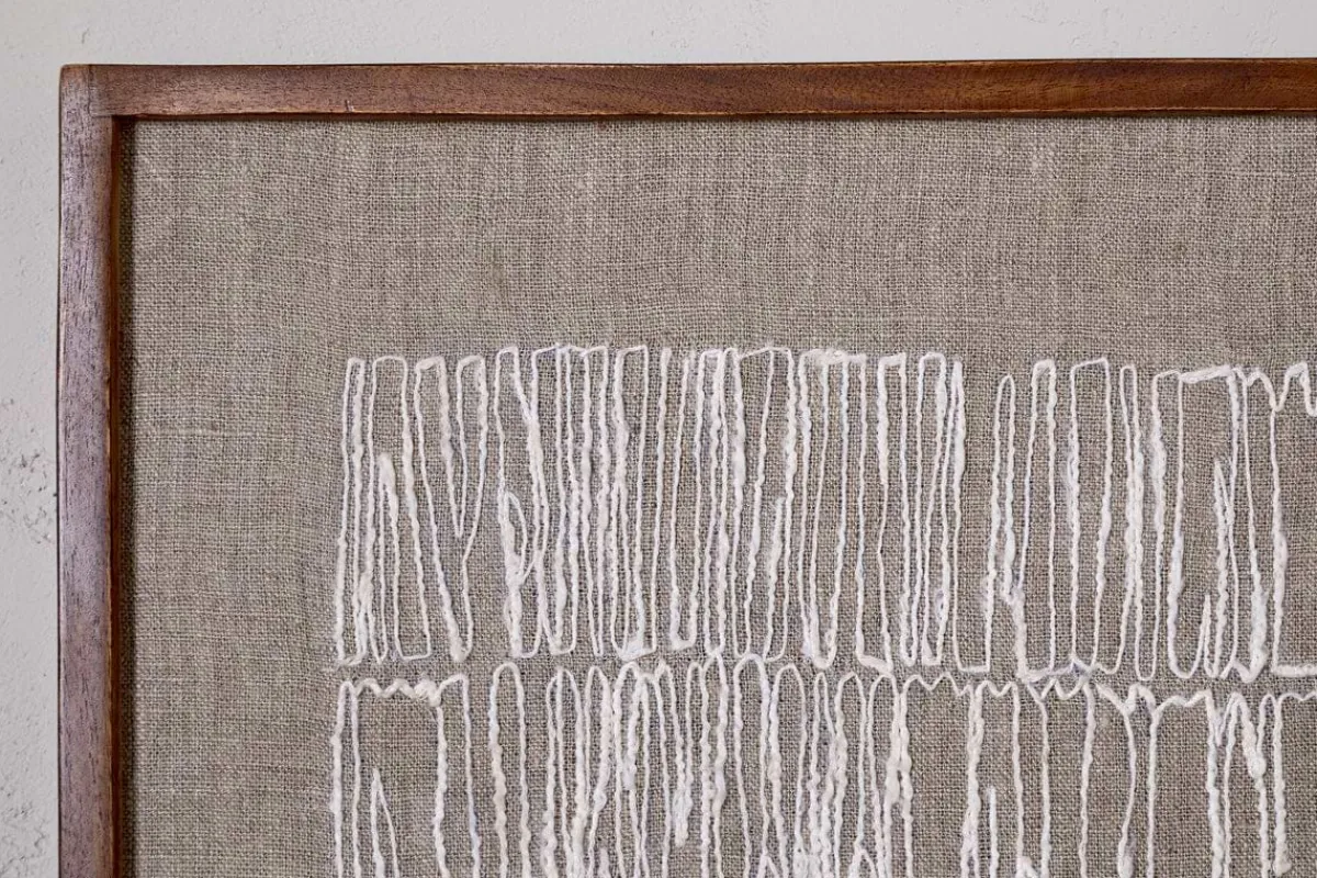 Wall Art^Nkuku Birala Hand Stitched Wall Art - Natural
