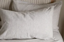 Bedroom Textiles|Bedroom^Nkuku Borba Hemp & Cotton Housewife Pillowcases - Espresso
